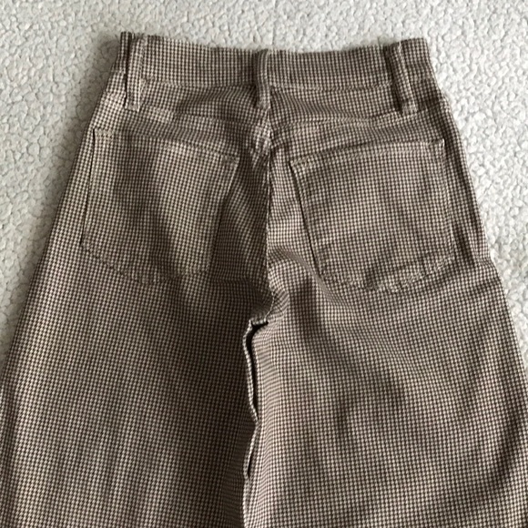 Frame Denim Brown Houndstooth Flare Jeans - Picture 13 of 16